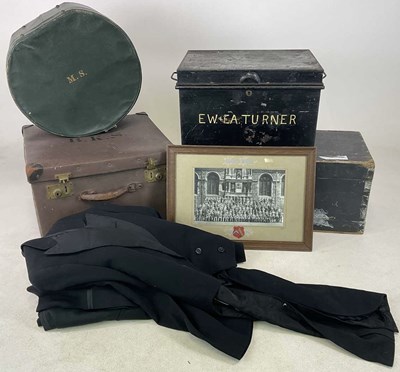 Lot 18 - Four boxes, comprising two hat boxes, largest...