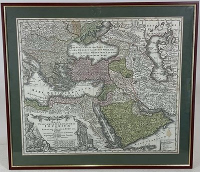 Lot 392 - TOBIAS CONRAD LOTTER (1717-1777); a map titled,...