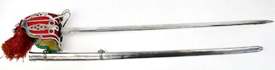 Lot 889 - A replica Scottish Highlander’s basket hilt...
