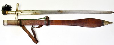 Lot 884 - A 19th century Sudanese kaskara sword, the...