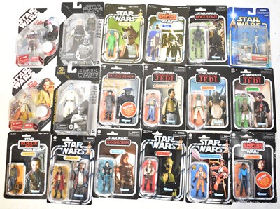 Lot 568 - STAR WARS; a collection of action figures from...