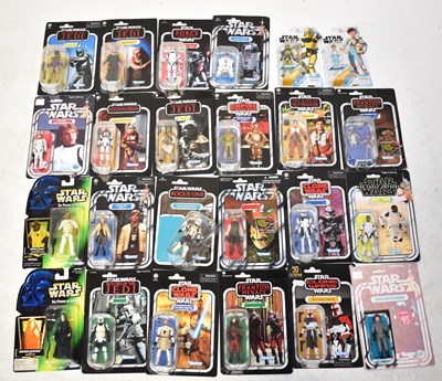 Lot 567 - STAR WARS; a collection of action figures from...