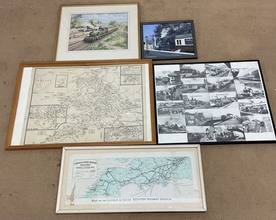 Lot 391 - LONDON & SOUTH WESTERN RAILWAY; a general map...