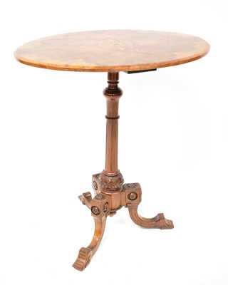 Lot 33 - A Victorian occasional table with later burr...