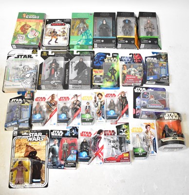 Lot 580 - STAR WARS; a quantity of action figures,...