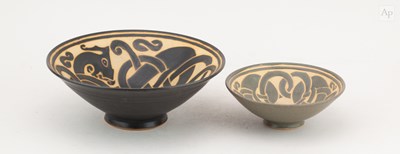 Lot 198 - DONALD MILLS (1922-1996); a stoneware bowl...