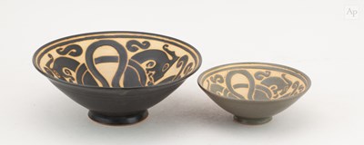 Lot 198 - DONALD MILLS (1922-1996); a stoneware bowl...
