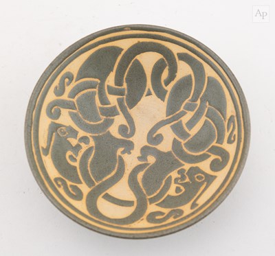 Lot 198 - DONALD MILLS (1922-1996); a stoneware bowl...
