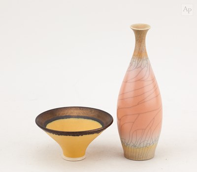 Lot 170 - DAVID JAMES WHITE (1934-2011); a porcelain...