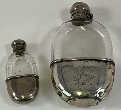 Lot 429 - A Victorian clear glass and hallmarked silver...