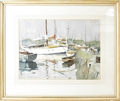 Lot 586 - EDWARD WESSON (1910-1983); watercolour,...