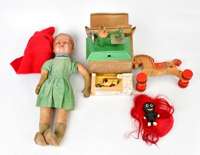 Lot 456 - A 1930s/40s composite, jointed doll, height...