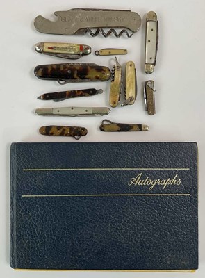 Lot 77 - An autograph book with autographs collected by...