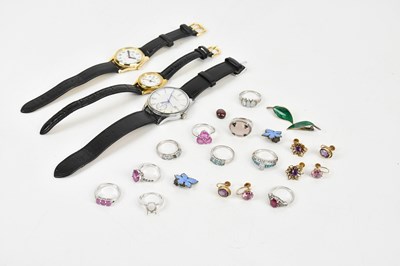 Lot 113 - A collection of costume jewellery, including...