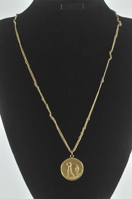 Lot 1369 - GOLF INTEREST; a hallmarked 9ct gold prize fob...