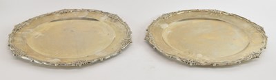 Lot 1038 - A George VI matched pair of hallmarked silver...