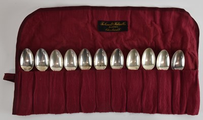 Lot 1117 - COWELL & HUBBARD; a set of eleven sterling...