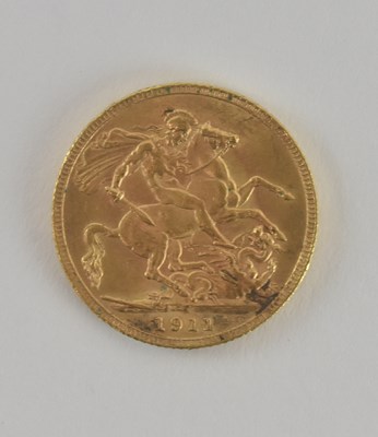 Lot 1587 - A George V full sovereign, 1911.