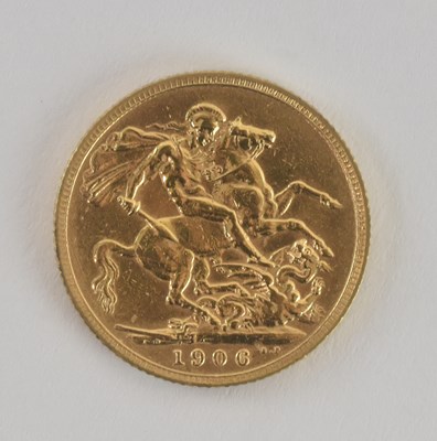 Lot 1591 - An Edward VII full sovereign, 1906.