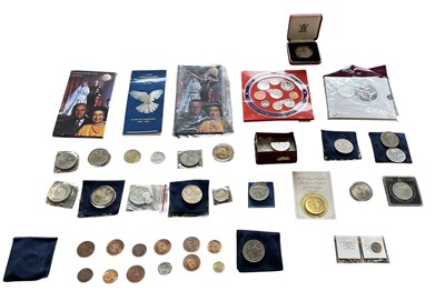 Lot 1687 - A collection of coins and coin packs,...
