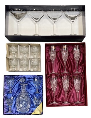 Lot 597 - DOULTON INTERNATIONAL CRYSTAL; a cased set of...