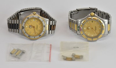 Lot 1715 - TAG HEUER; a gentleman's stainless steel...