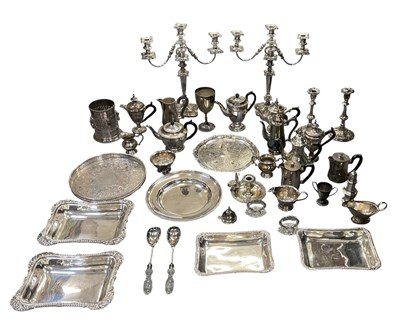 Lot 1013 - A large quantity of silver plated items...