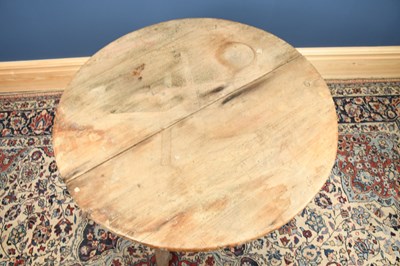 Lot 2942 - An 18th century provincial pine cricket table,...