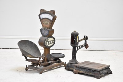 Lot 1319 - AUTOMATIC SCALE CO LTD; a set of shop counter...
