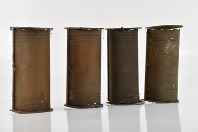Lot 42 - A set of four Art Deco wall lights, height...
