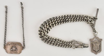 Lot 346 - RAF INTEREST; a white metal Royal Air Force...