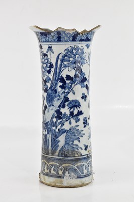Lot 1184 - An 18th century blue and white Chinese vase,...