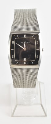 Lot 1735 - SKAGEN, DENMARK; a gentleman's stainless steel...