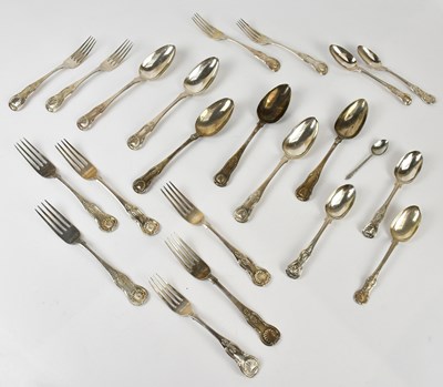 Lot 2176 - JOHN SUTTER; six George IV hallmarked silver...