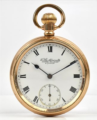 Lot 533 - JAMES WALKER, LONDON; a gold plated crown wind...