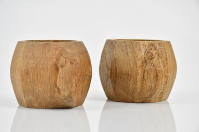 Lot 41 - WORKSHOP OF ROBERT 'MOUSEMAN' THOMPSON; a pair...