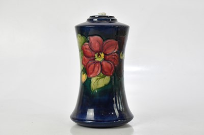 Lot 1563 - WALTER MOORCROFT; a waisted cylindrical table...
