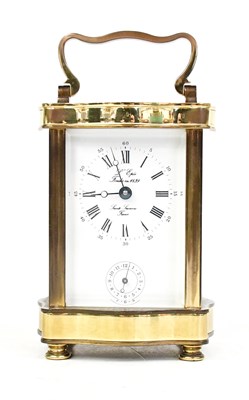 Lot 141 - L' EPEE; a French brass cased carriage clock,...