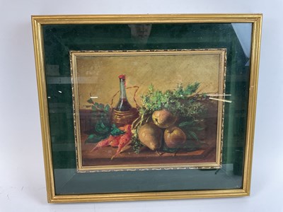 Lot 166 - FRANCESCO MALACREA; oil on canvas, still life...