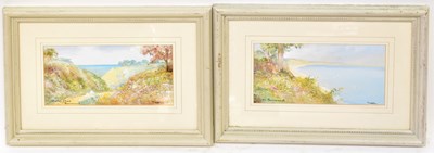 Lot 584 - T. WESTON; a pair of watercolours, 'At...