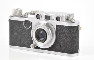 Lot 1479 - LEICA; a military issue Leica IIf, serial No...