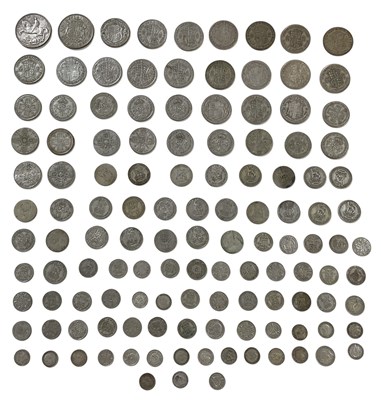 Lot 1644 - A quantity of half silver content silver...