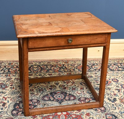 Lot 2963 - A George III pine provincial side table, with...