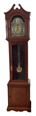 Lot 114 - A modern Chinese carved hardwood cased 'Tempus...