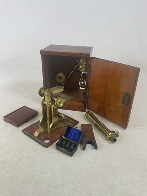Lot 118 - NEGRETTI & ZAMBRA; a brass monocular...