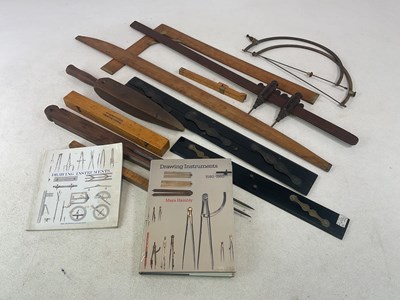 Lot 120 - Drawing instruments and similar items, also a...