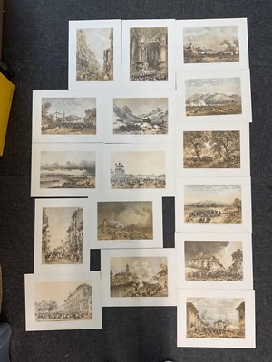 Lot 190 - A large collection of unframed watercolours...