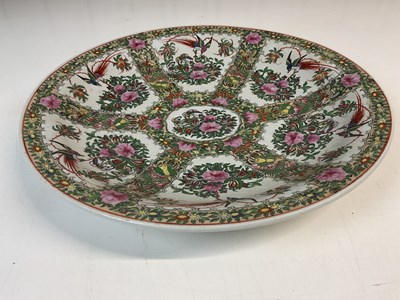 Lot 12 - A large Chinese Famille Rose charger,...