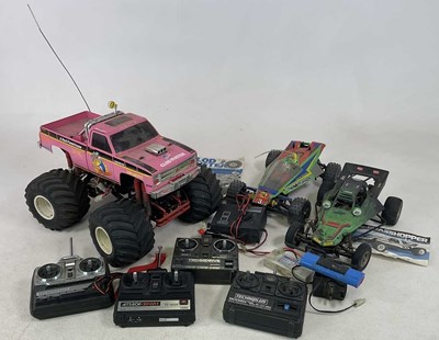 Lot 130 - TAMIYA; three remote control vehicles,...