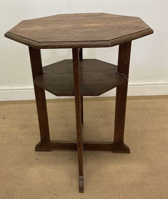 Lot 797 - An oak Art Deco style occasional table, with...